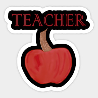 Teacher's Apple Sticker